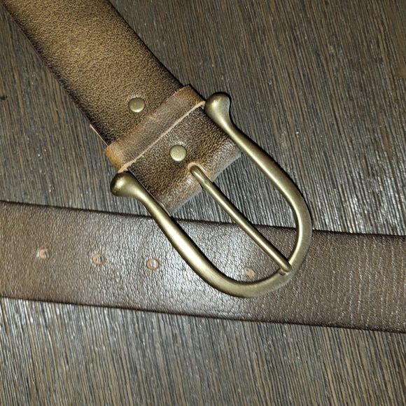 Linea pelle studded leather belt, size large. NWOT. - Picture 3 of 5